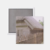 Thatch Roof House, Rumsiskes Museum, LITOUWEN - Magneet (Voorkant / Achterkant)