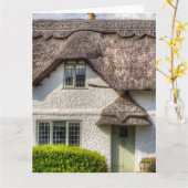 Thatched Cottage Detail Kaart (Gele Bloem)