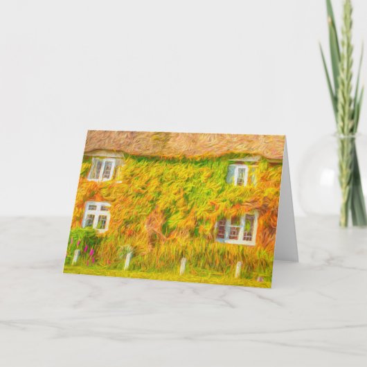 Thatched Cottage Dream Art Kaart (Voorkant)