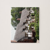 Thatched cottage, Stratford, Engeland, Verenigd Ko Legpuzzel (Verticaal)