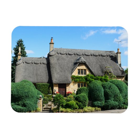 Thatched dak huisje in Chipping Campden Magneet (Horizontaal)