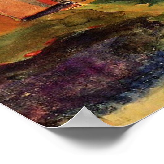 'Thatched Hut under Palms' - Paul Gauguin Print (Hoek)