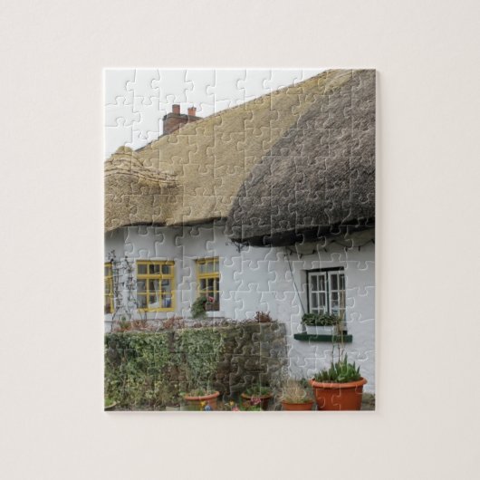 Thatched Roofs in Adare Ireland Legpuzzel (Verticaal)