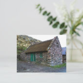 Thatched Stone Cottage, Kerry, Ierland Briefkaarte Briefkaart (Staand voorkant)