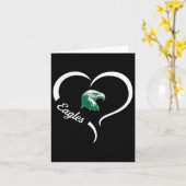 Thatcher Eagles Logo Half Hart Slogan Hs  Kaart (Gele Bloem)