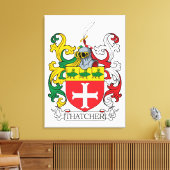 Thatcher Family Crest Canvas Afdruk (Insitu (Woonkamer))