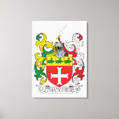 Thatcher Family Crest Canvas Afdruk (Voorkant)