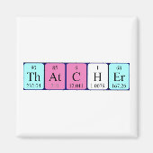 Thatcher periodieke lijstnaam magnet (Voorkant)