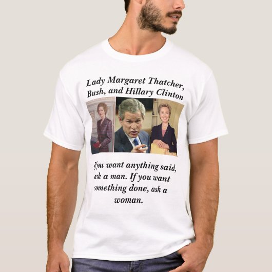 thatcher, struik, clinton t-shirt (Voorkant)