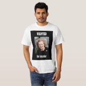 Thatcher WANTED poster T-shirt (Voorkant volledig)