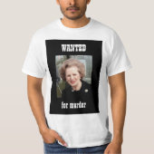 Thatcher WANTED poster T-shirt (Voorkant)