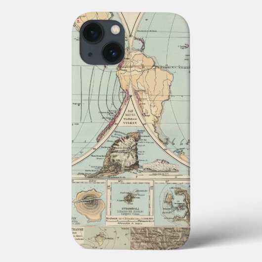Thatigkeit des Erdinnern Atlas Map Case-Mate iPhone Case (Achterkant)