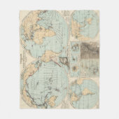 Thatigkeit des Erdinnern Atlas Map Fleece Deken (Voorkant)
