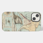 Thatigkeit des Erdinnern Atlas Map iPhone Hoesje (Achterkant horizontaal)