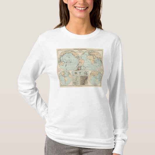 Thatigkeit des Erdinnern Atlas Map T-shirt (Voorkant)