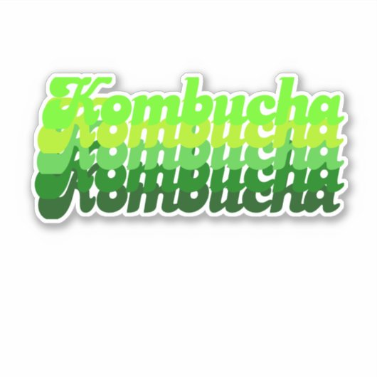 Thats 70's Kombucha - Vinyl Sticker (Voorkant)