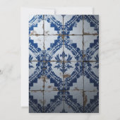 That's Amore Blue Tile Lemon Bridal Shower Kaart (Achterkant)