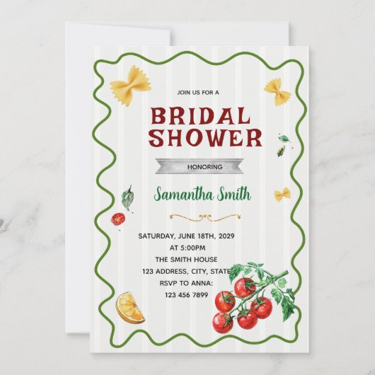 That's Amore Bridal Shower invitation Kaart (Voorkant)