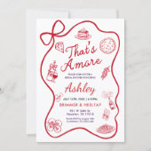 That's Amore Bridal Shower Invitation Kaart (Voorkant)