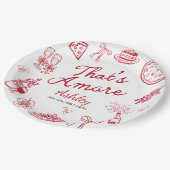 That's Amore Bridal Shower  Papieren Bordje (Gekanteld)