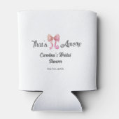 that's amore bridal shower pink retro bow boho nam blikjeskoeler (Achterkant)