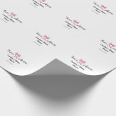 that's amore bridal shower pink retro bow boho nam cadeaupapier (Hoek)