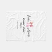 that's amore bridal shower pink retro bow boho nam fleece deken (Voorkant (Horizontaal))