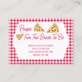 That's Amore Bridal Shower Recipe Informatiekaartje (Voorkant)