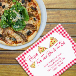 That's Amore Bridal Shower Recipe Informatiekaartje