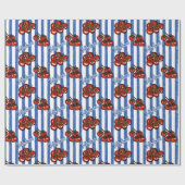 That's amore cherry tomatoes blue stripes Italian  Cadeaupapier (Vlak)