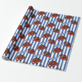 That's amore cherry tomatoes blue stripes Italian  Cadeaupapier (Uitgerold)