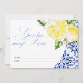 That's Amore Citroen Italiaanse Blauwe Tegel hoeve Kaart (Voorkant)