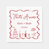 That's Amore Engagement Party Servet (Voorkant)