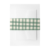 That's Amore Green Plaid Gingham Custom  Uitnodigingen Wikkel (Voorkant Voorbeeld)