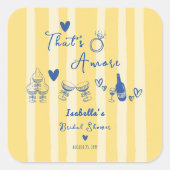 That's Amore Hand Drawn Bridal Shower Favor Label (Voorkant)