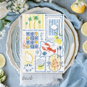 That's Amore Hand Drawn Coastal Bridal Shower Kaart