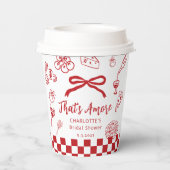 That's Amore Hand Drawn Italian Bridal Shower Papieren Bekers (Achterkant)