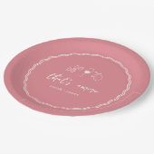 "That's Amore" Handgeschreven Vrijgezellenfeest Papieren Bordje (Gekanteld)