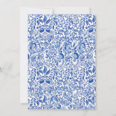 That's Amore Italian Blue Tile Retro Bridal Shower Kaart (Achterkant)