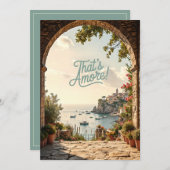 That's Amore Italian Coast Bridal Shower Kaart (Voorkant / Achterkant)