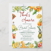 That's Amore Italian Cocktail QR Code Bridal  Kaart (Voorkant)