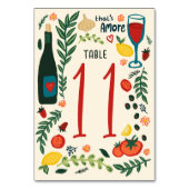 That's Amore Italian Food Charming CUSTOM Wedding  Kaart (Voorkant)