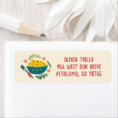 That's Amore Italian Food CUSTOM Wedding Address Etiket (Insitu)
