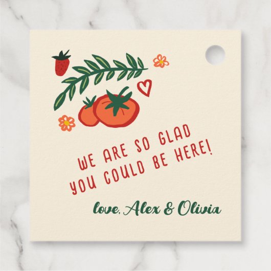 That's Amore Italian Food CUSTOM Wedding  Bedankjes Labels (Achterkant)