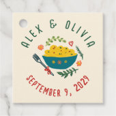 That's Amore Italian Food CUSTOM Wedding  Bedankjes Labels (Voorkant)