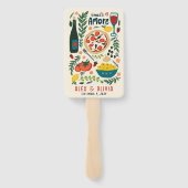 That's Amore Italian Food CUSTOM Wedding Favor Handwaaier (Achterkant)