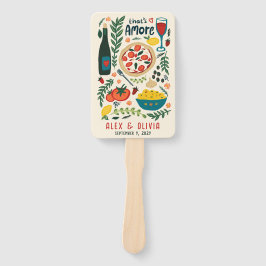 That's Amore Italian Food CUSTOM Wedding Favor Handwaaier