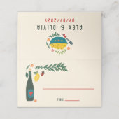 That's Amore Italian Food CUSTOM Wedding  Plaatskaartje (Buitenkant ongevouwen)