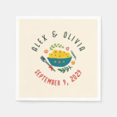 That's Amore Italian Food CUSTOM Wedding  Servet (Voorkant)