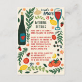 That's Amore Italian Food Wedding QR code Details Informatiekaartje (Voorkant)